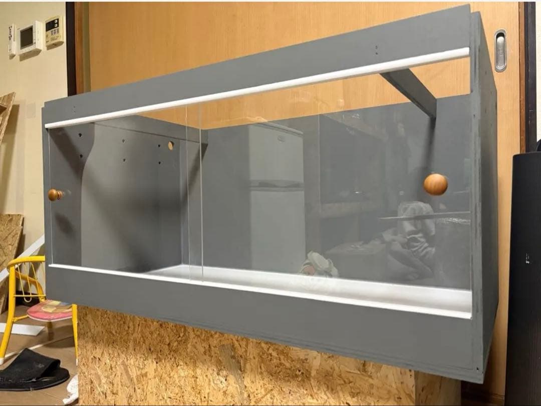 爬虫類ケージ 90×45×45 カラーケージ 爬虫類　飼育　ケージ ペット