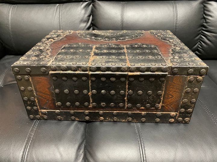 木製　欅材　千両箱　銭函　古民具　アンティーク　コレクション