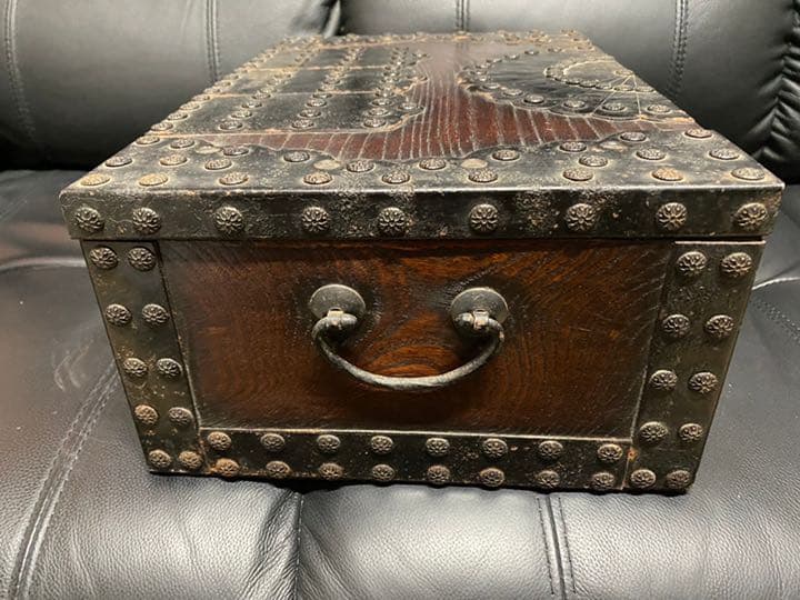 木製　欅材　千両箱　銭函　古民具　アンティーク　コレクション