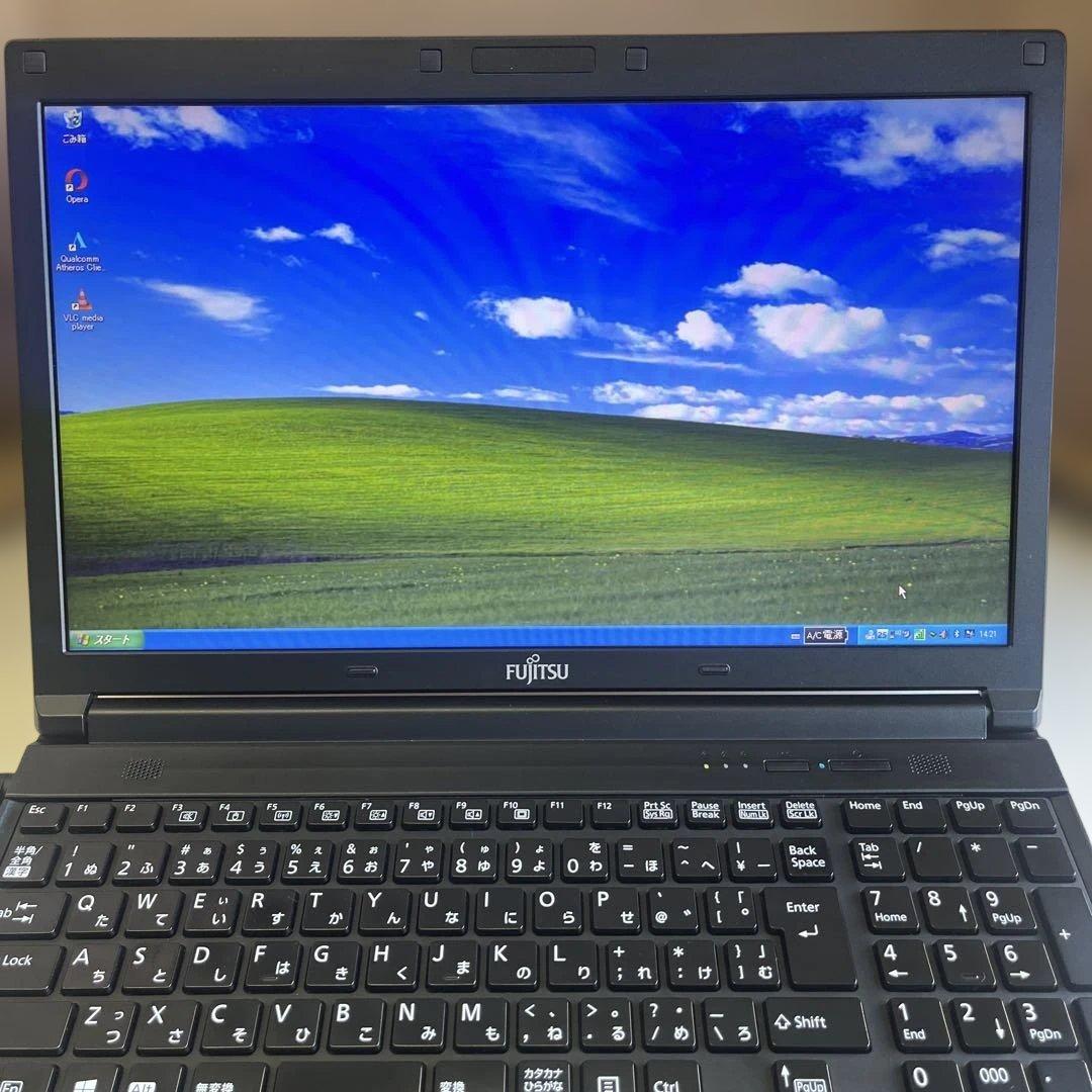 ☆格安美品☆WindowsXP☆富士通15.6インチ大画面ノート☆第3世代i5☆
