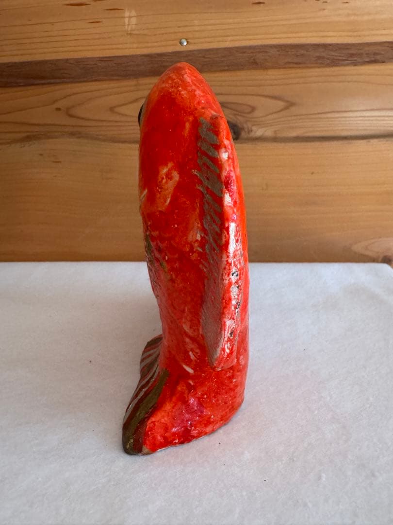 希少 中野土人形 奈良久雄 『鯛曳童子』郷土玩具 民藝 長野県