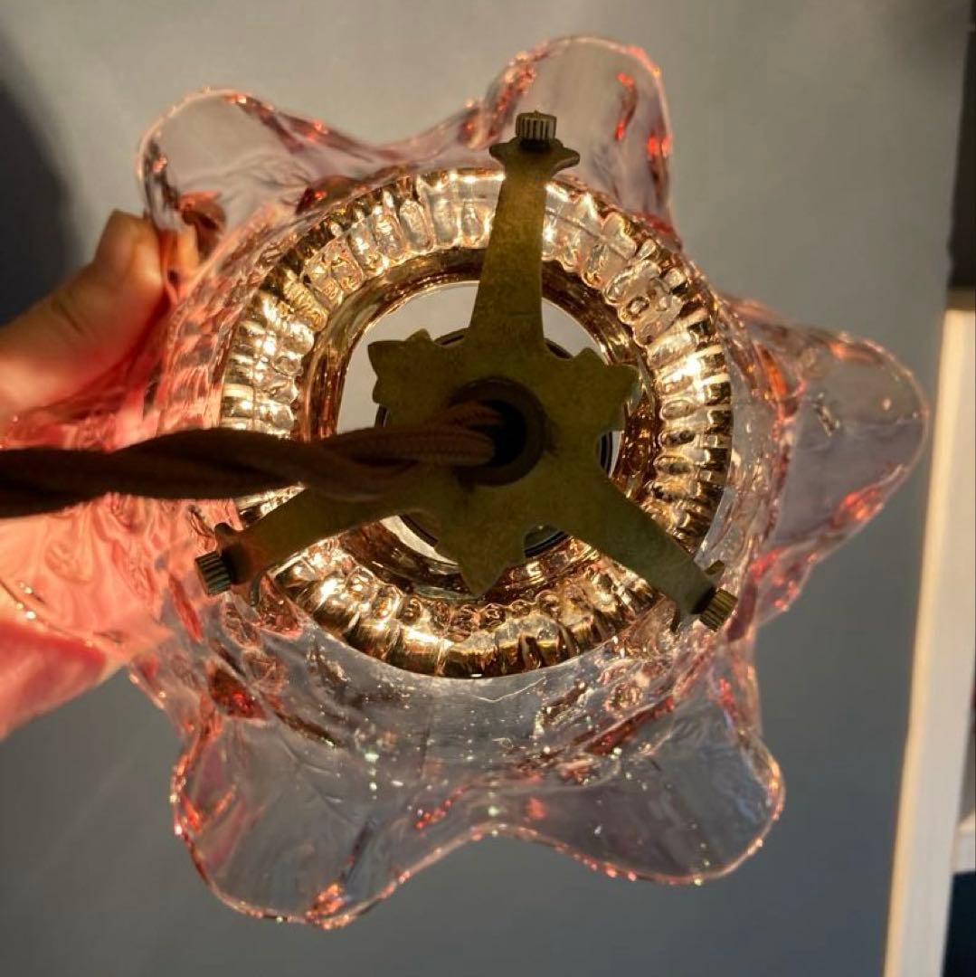 （専用）　フェントン　ランプシェード　オパールセント　アンティーク　ガラス