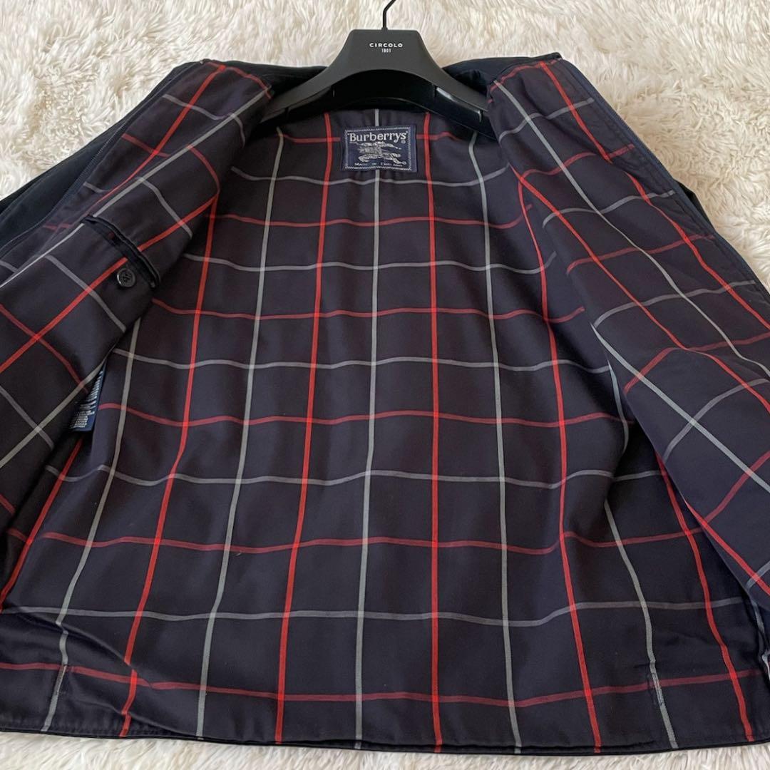 美品 80's ヴィンテージ バーバリー　スウィングトップ　ネイビー イギリス製