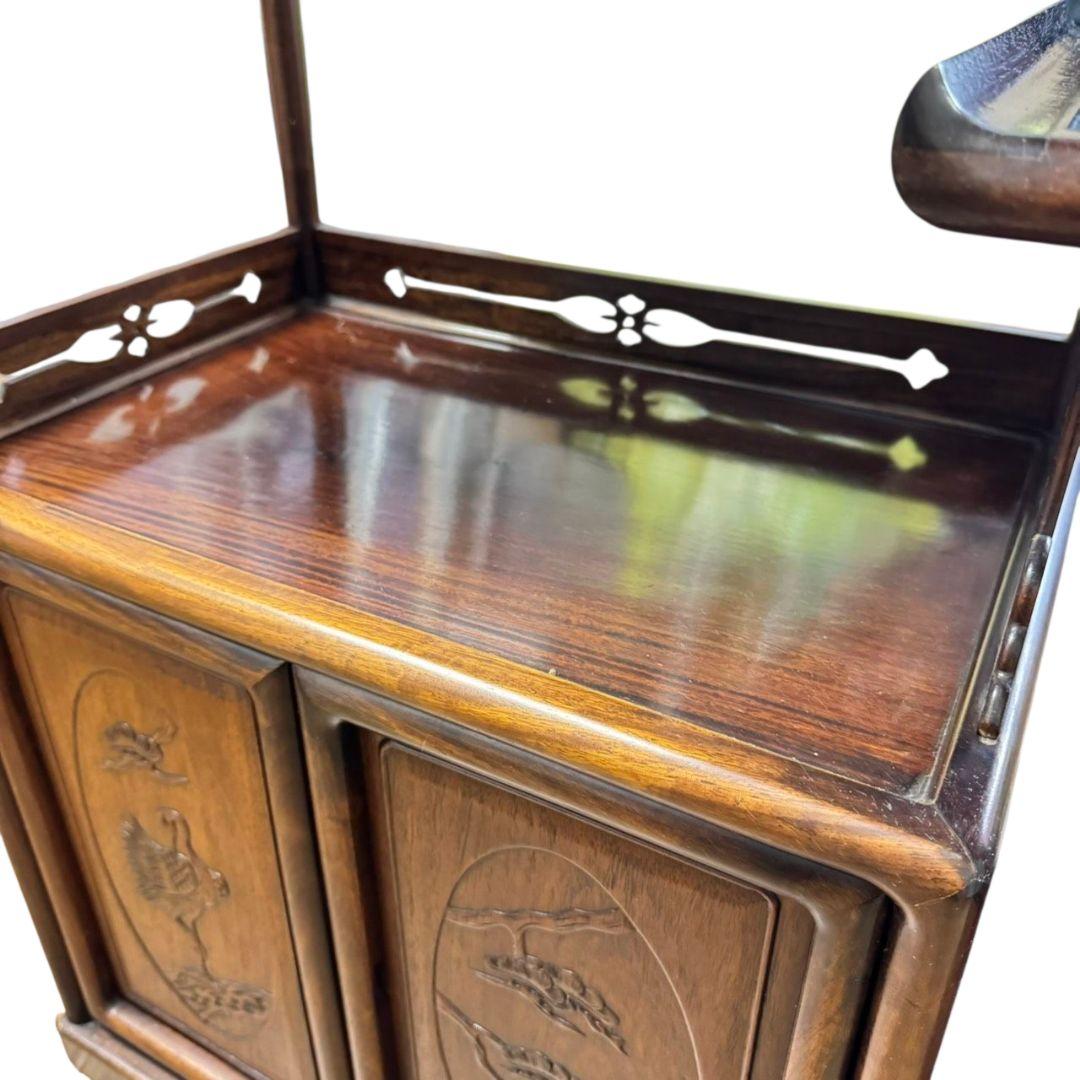 【希少】唐木家具 茶箪笥 レトロ アンティーク家具 古民具 古民家