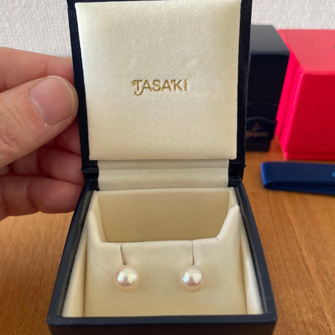 【美品】TASAKI 6.5mmパール ピアス WGK18