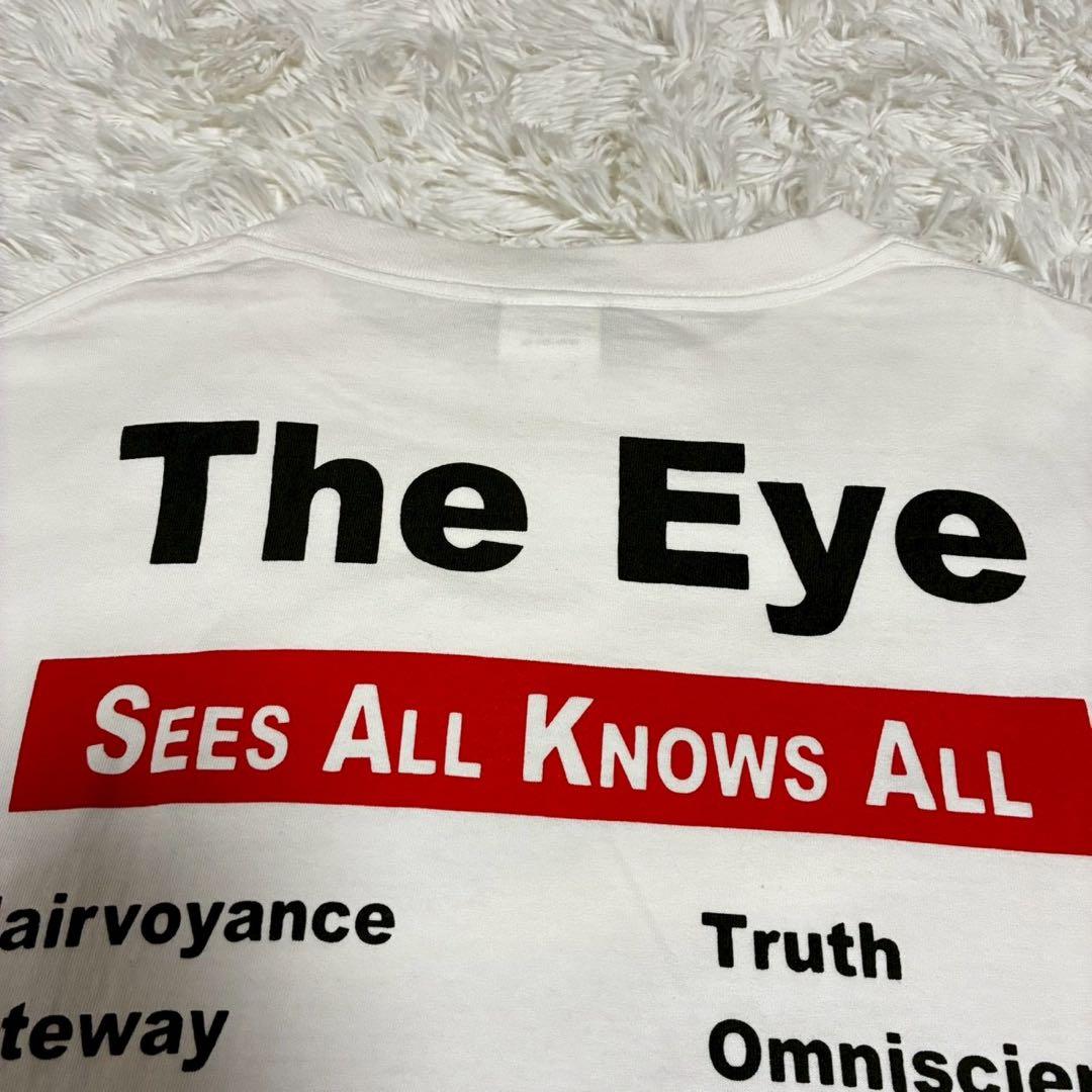 美品/XL相当 セントマイケル　Tシャツ The Eye Light 白　目玉