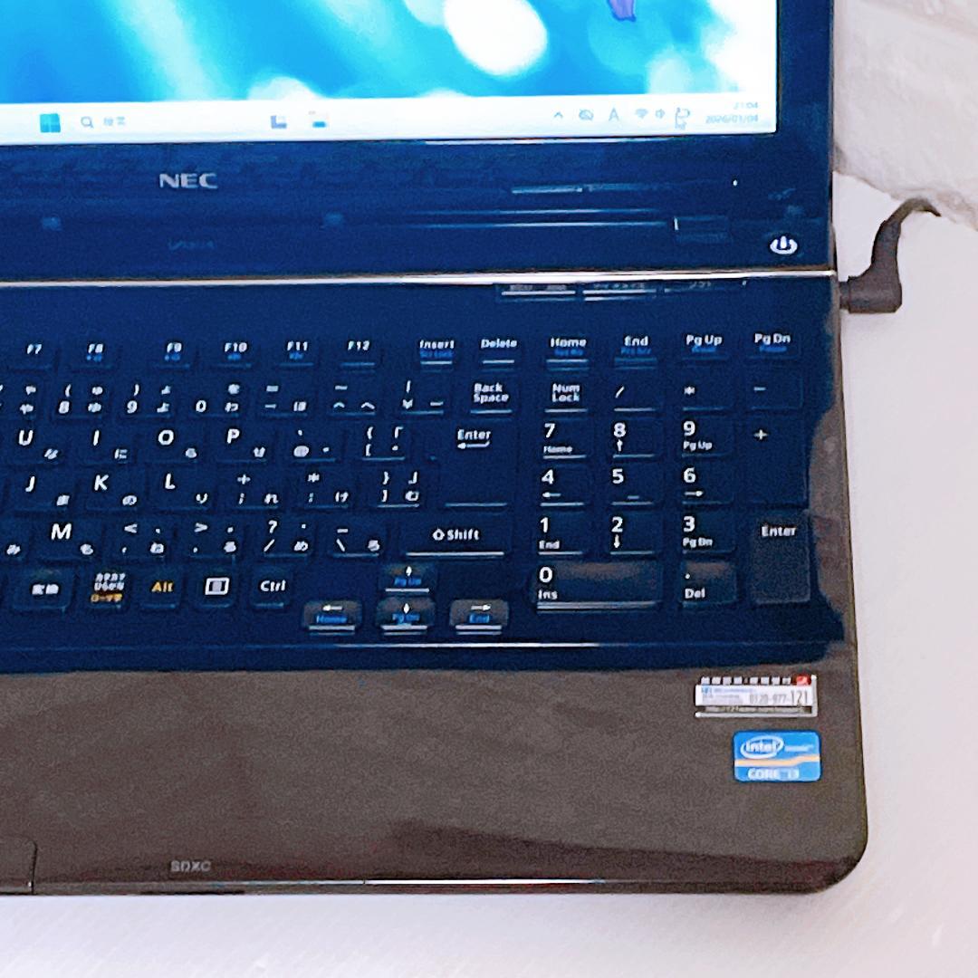 ノートパソコン NEC Windows11 8GB【快速！SSD 】