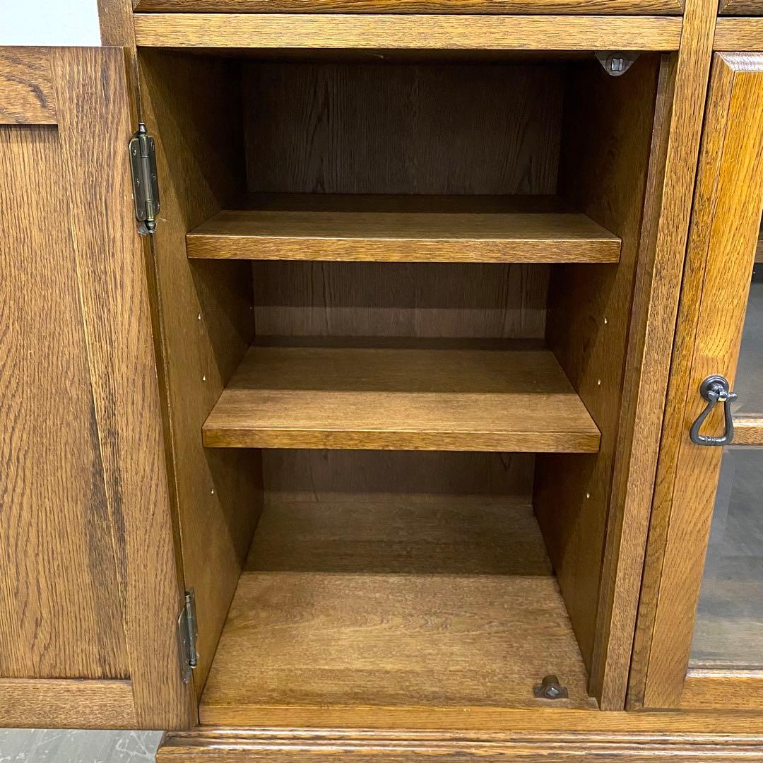 希少 葉山ガーデン 勇峰工芸 花柄サイドボード キャビネット フラワー ナラ材