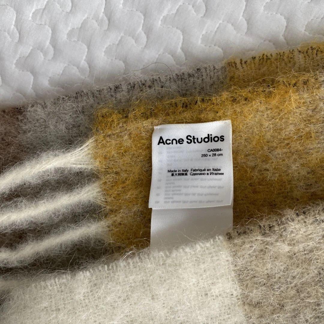 美品！Acne Studios チェック柄マフラー 250x28cm