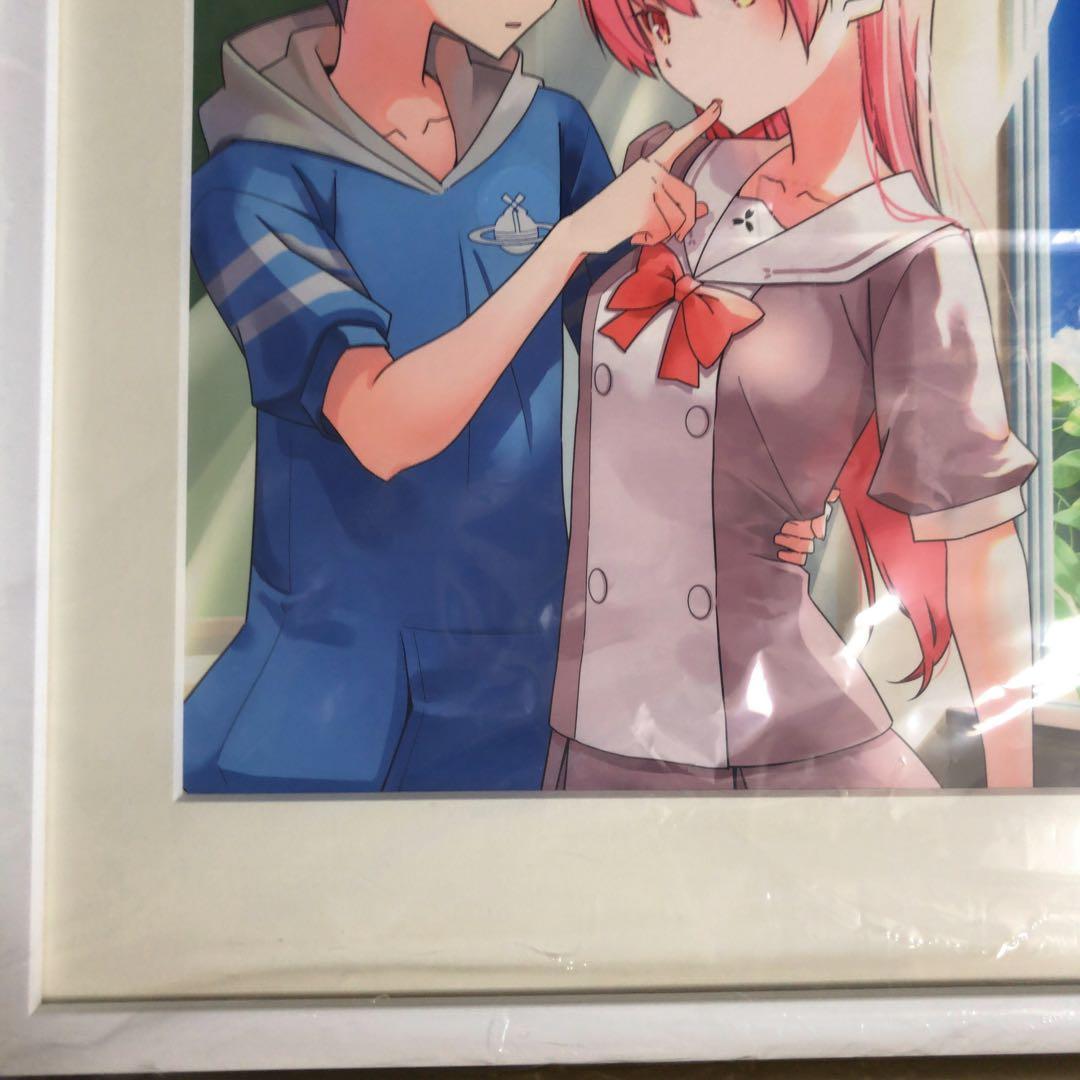 畑健二郎展 トニカクカワイイ 12巻表紙 サイン入り 複製原画