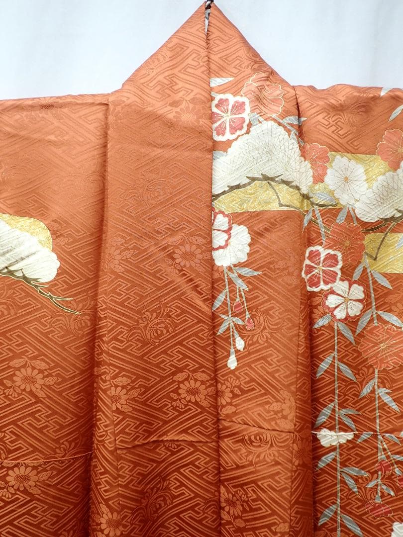 高級振袖 全面柄 金駒刺繍 金彩 身丈164cm(+3cm) 成人式 卒業式