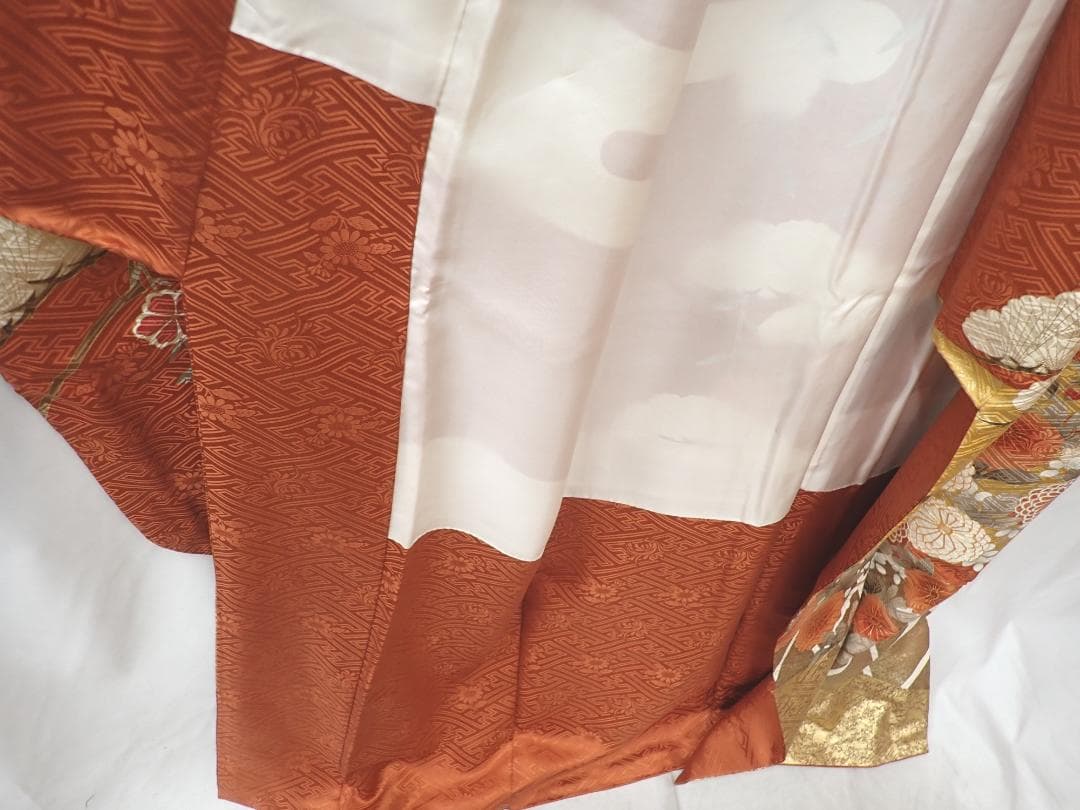 高級振袖 全面柄 金駒刺繍 金彩 身丈164cm(+3cm) 成人式 卒業式