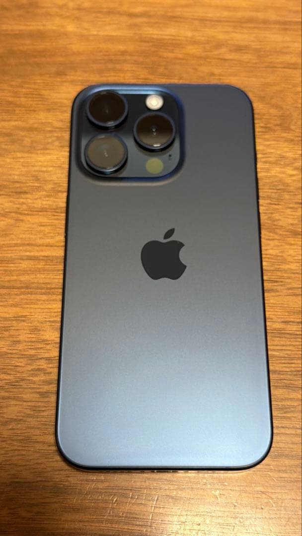 値下げ！美品 90%iPhone15Pro ブルーチタニウム 256G付属品付き