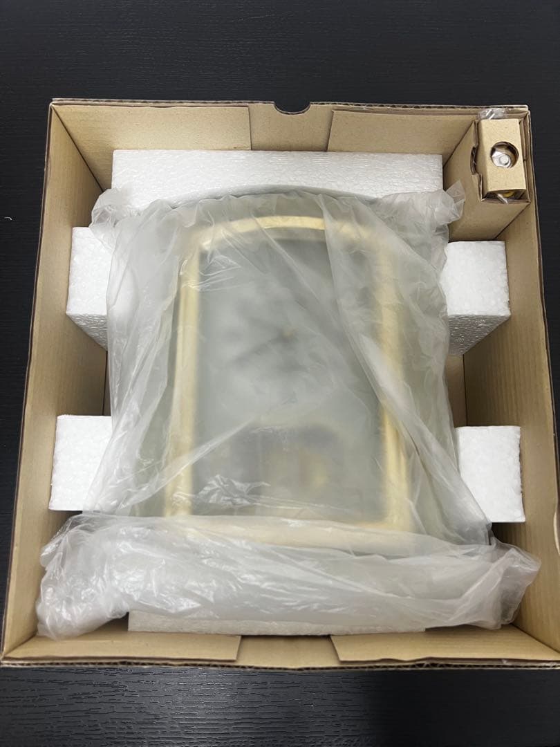 セイコークロック　BY223M　電波置時計　オニキス枠　豪華