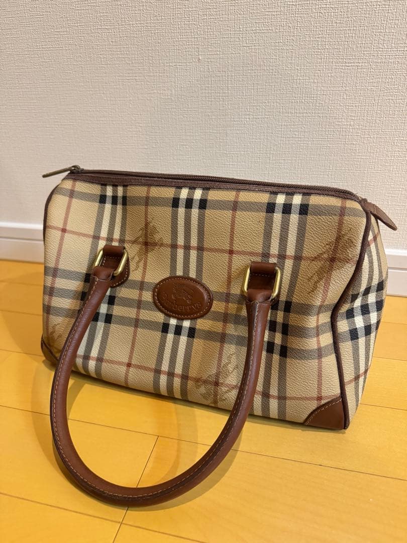Burberry ノバチェックミニボストンバッグ