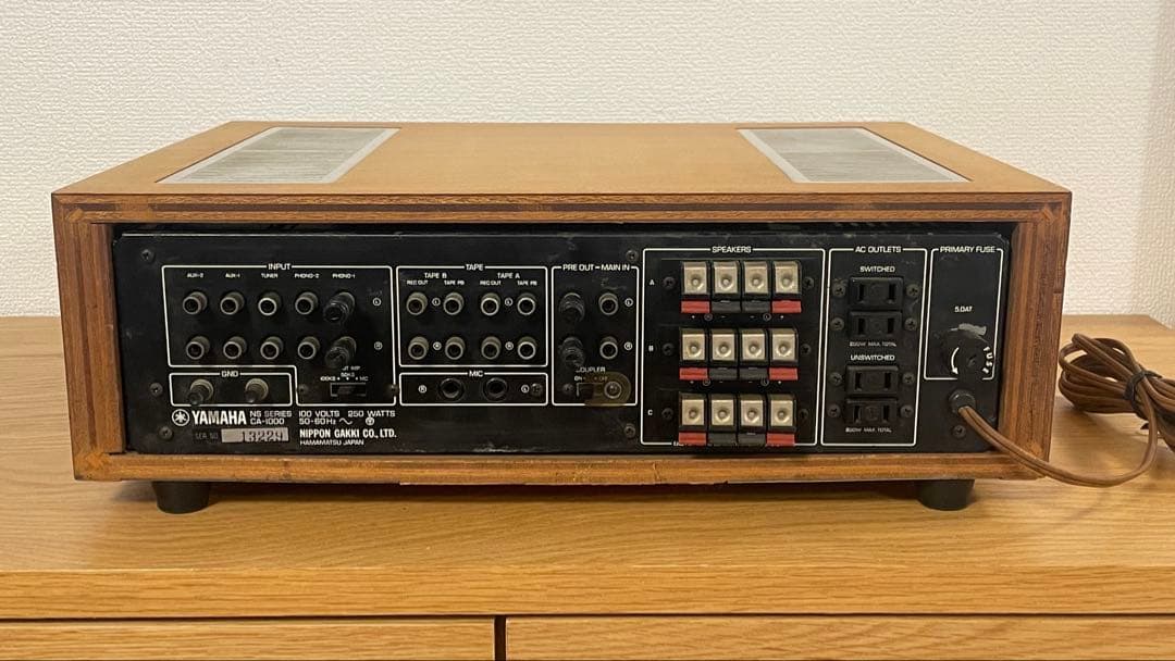 【音出確認済】YAMAHA CA-1000 プリメインアンプ