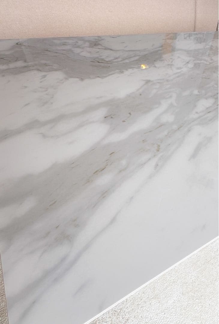 ニトリ 昇降式 ダイニングテーブル セラミック ホワイト