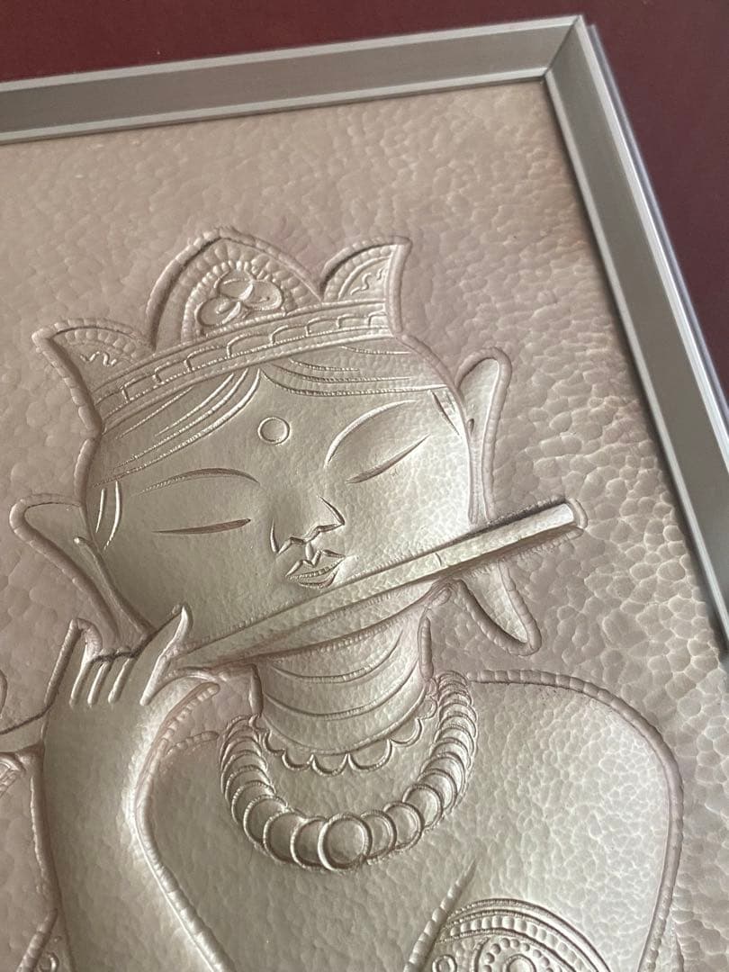 金森映井智 金森栄一 雅宴 彫金 金工作品 額装 人間国宝