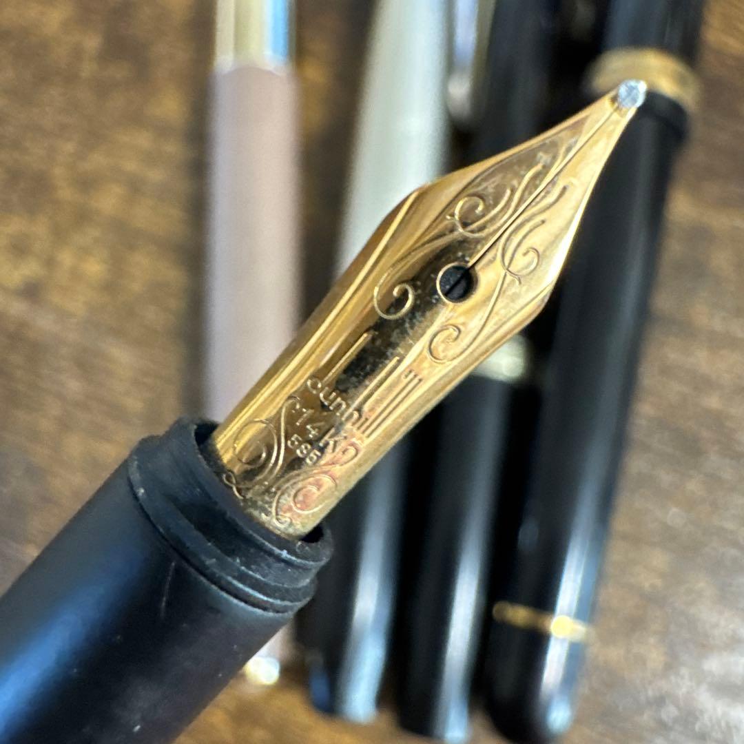 万年筆セット 複数本 黒 金 銀