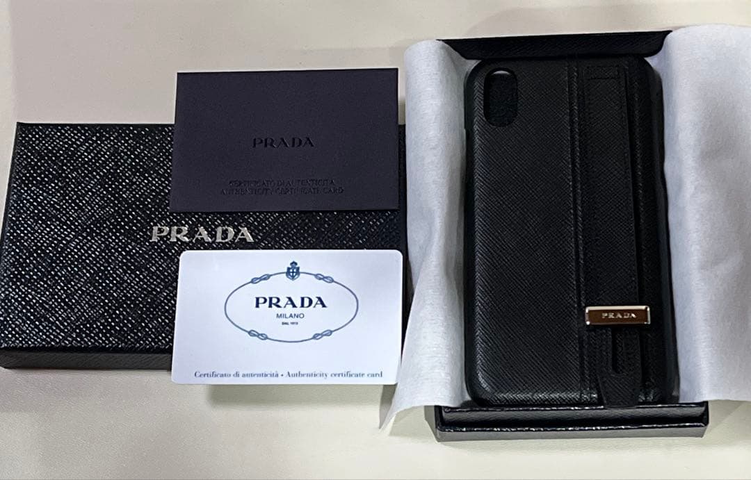 【新品】プラダ★サフィアーノiPhoneケース★PRADA SAFFIANO★黒