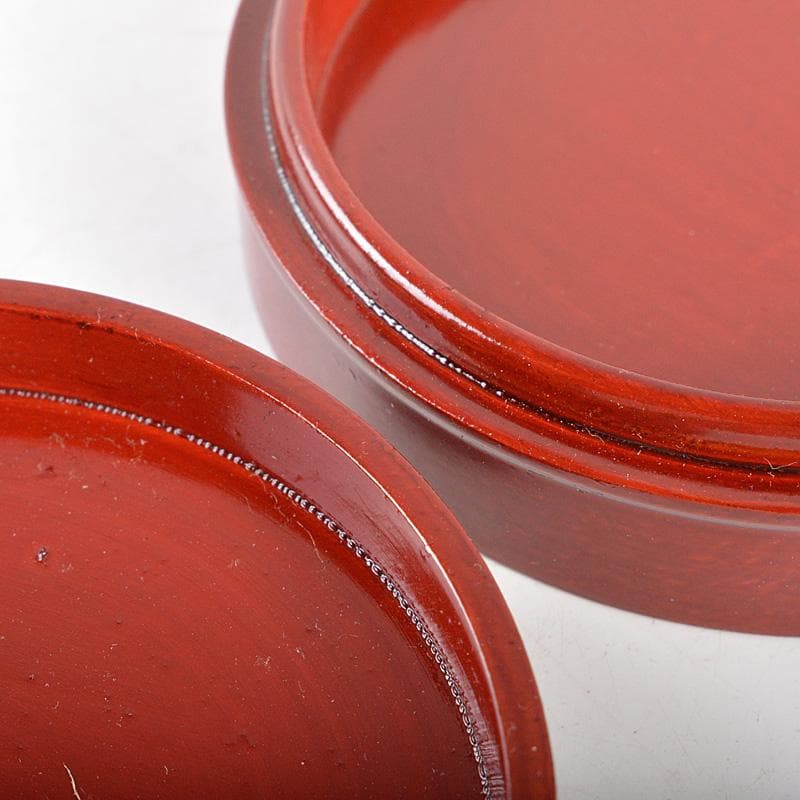 讃岐漆器　後藤盆　後藤良三作　丸香合　堀内宗完(兼中斎)書付箱　C　R5153