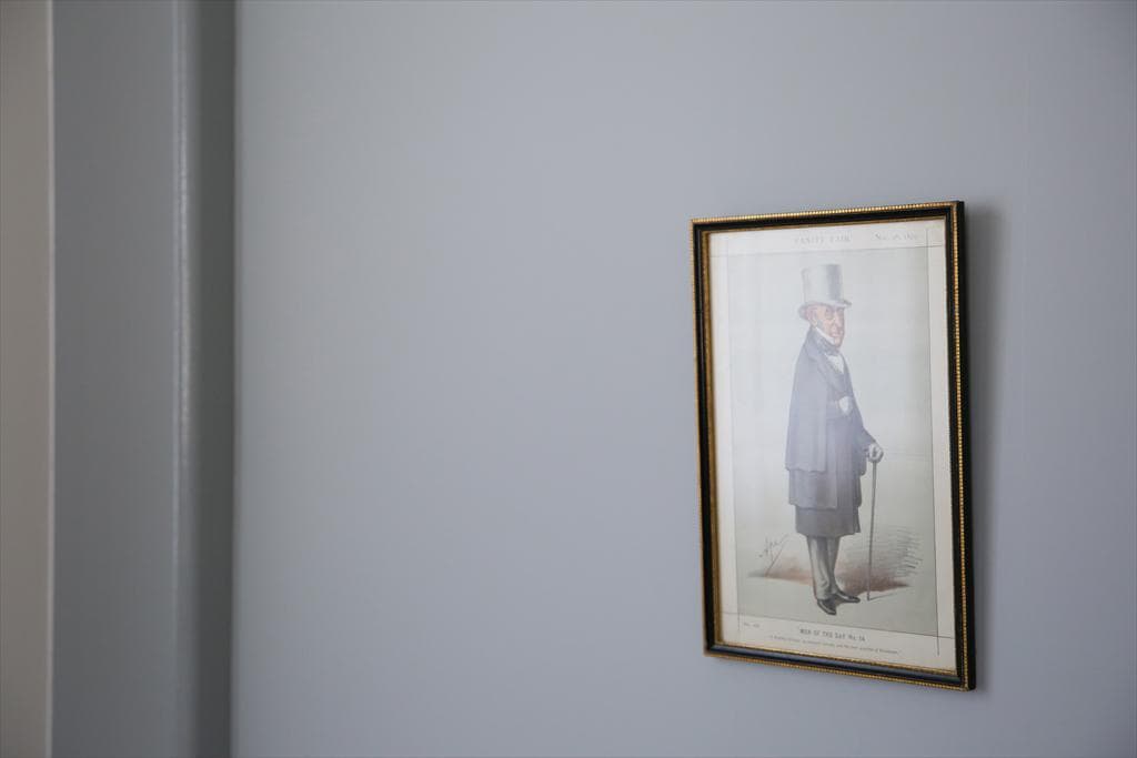 英国アンティーク古いパロディプリント絵/壁飾り/ウォールアート(87-278)