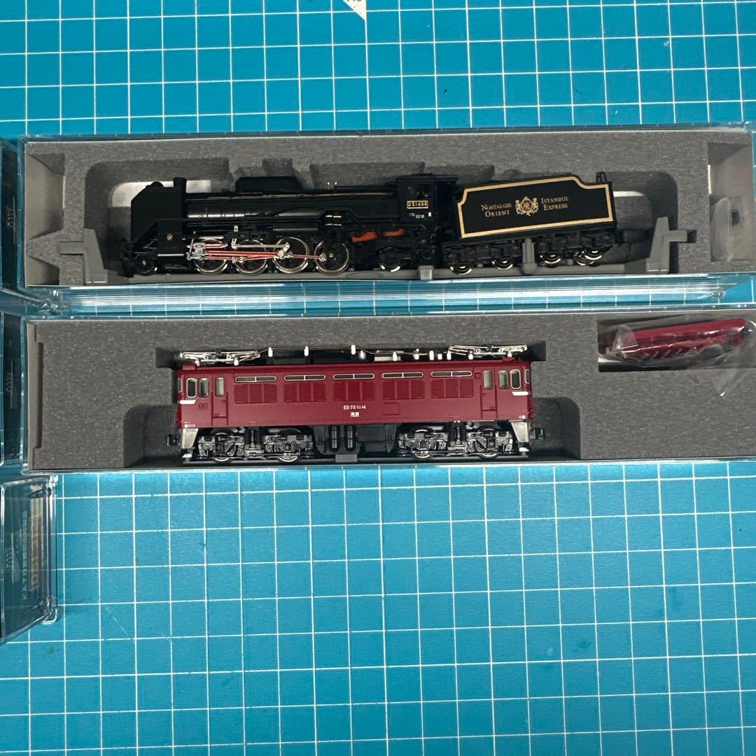 KATO京都駅店特製品　D51、ED75、D51