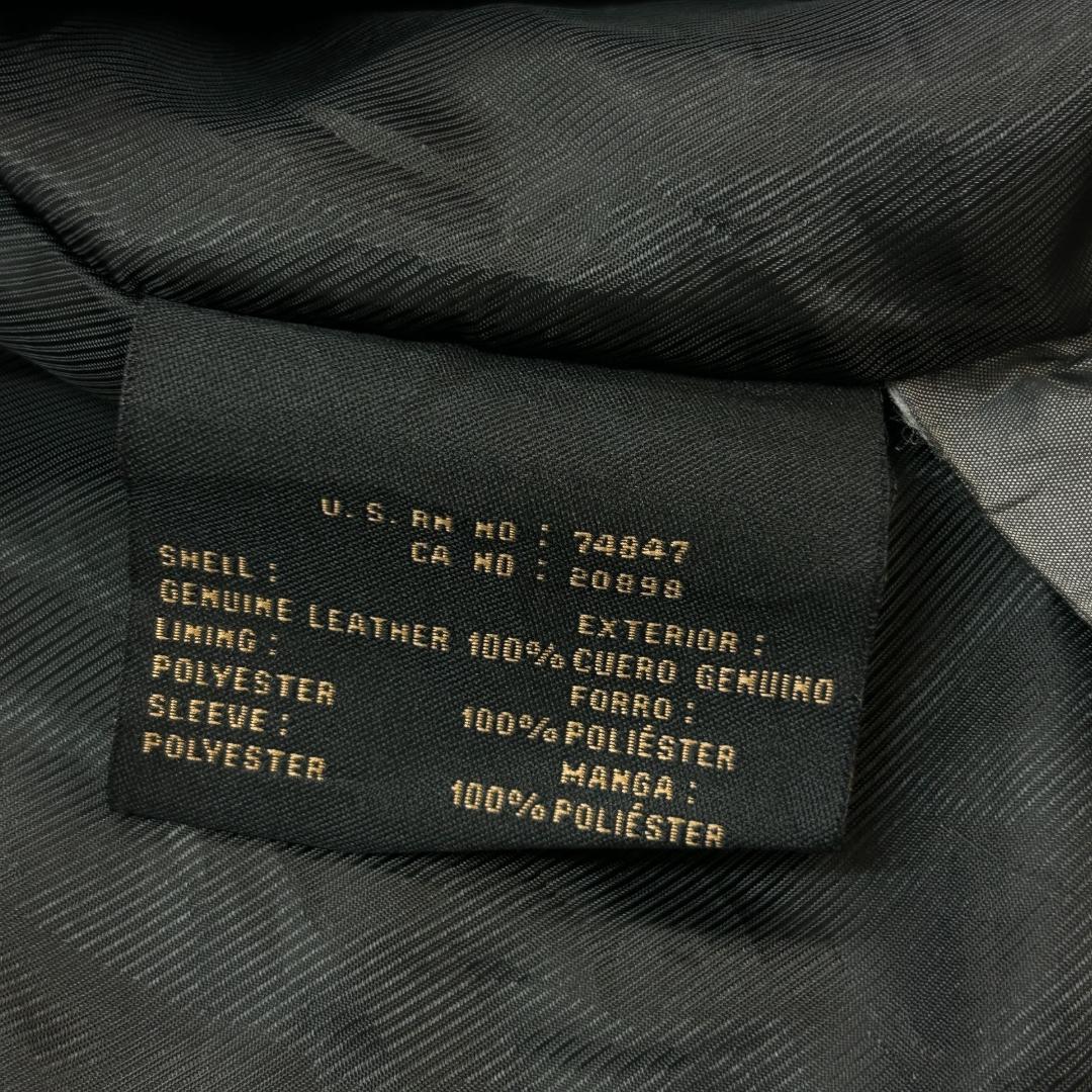 .*.様 DOCKERS　レザージャケット　シングル　本革　古着　ブラック　黒