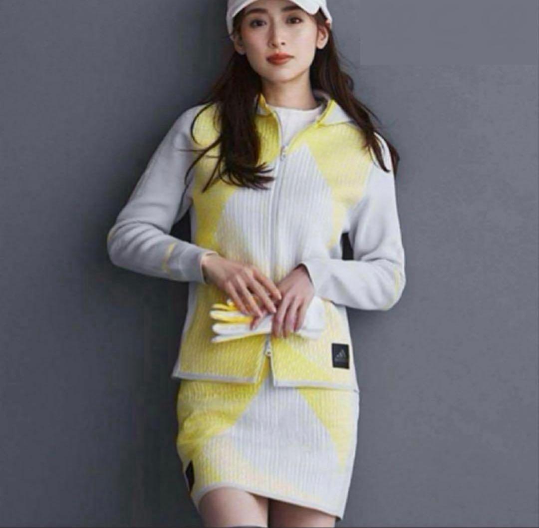 フード付きパーカー　タイトスカート　セットアップ　ニット　秋冬　長袖　セーター