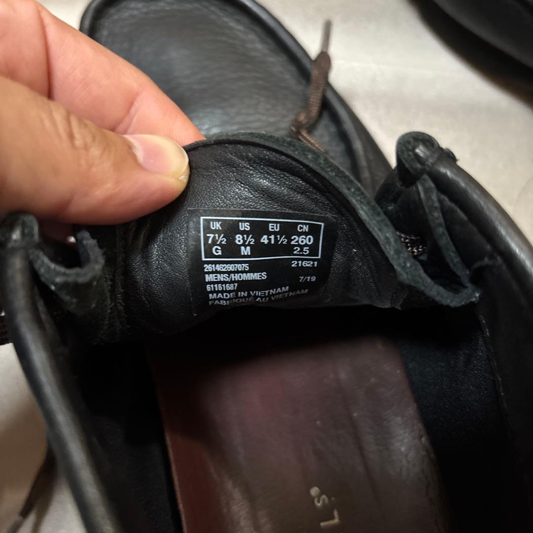 クラークス ワラビーブーツ ゴアテックス 26本革 ビブラム 黒