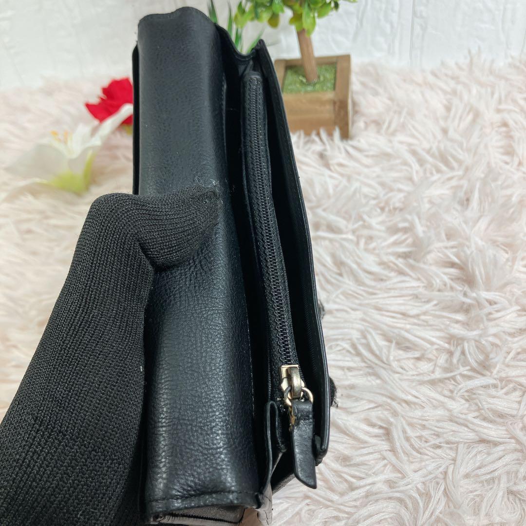 希少 CHANEL ココマーク 二つ折り 長財布 大容量 ブラック 黒 即日発送