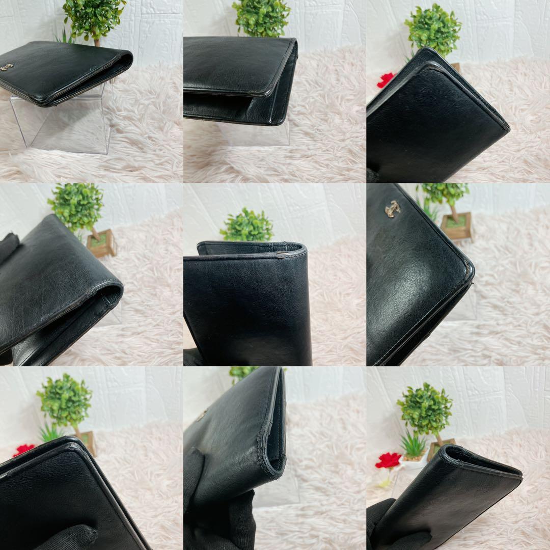 希少 CHANEL ココマーク 二つ折り 長財布 大容量 ブラック 黒 即日発送