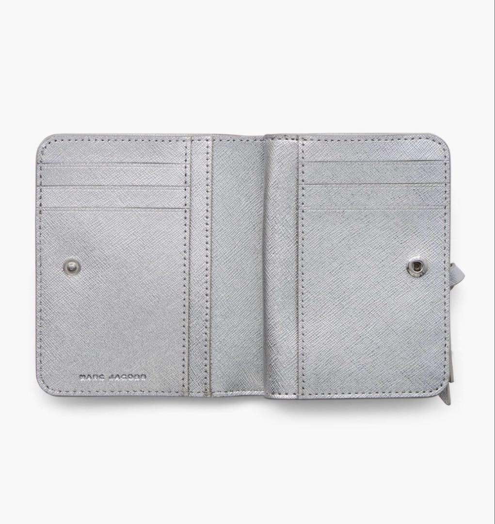 MARC JACOBS シルバー 二つ折り財布 美品