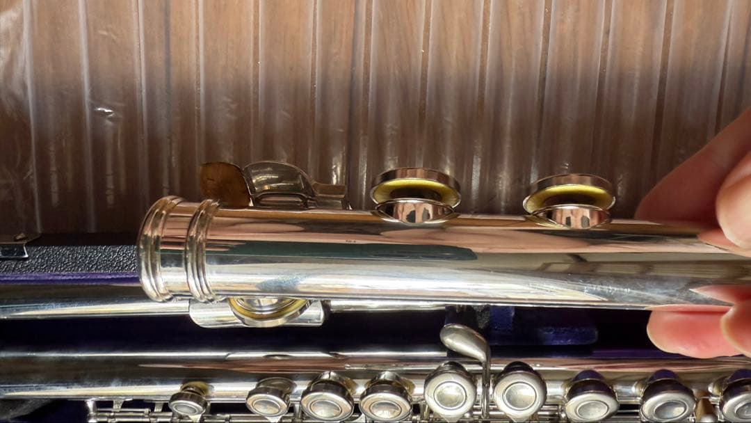 リペア証明画像有SANKYOシルバーソニック管体銀製　カバードキィ