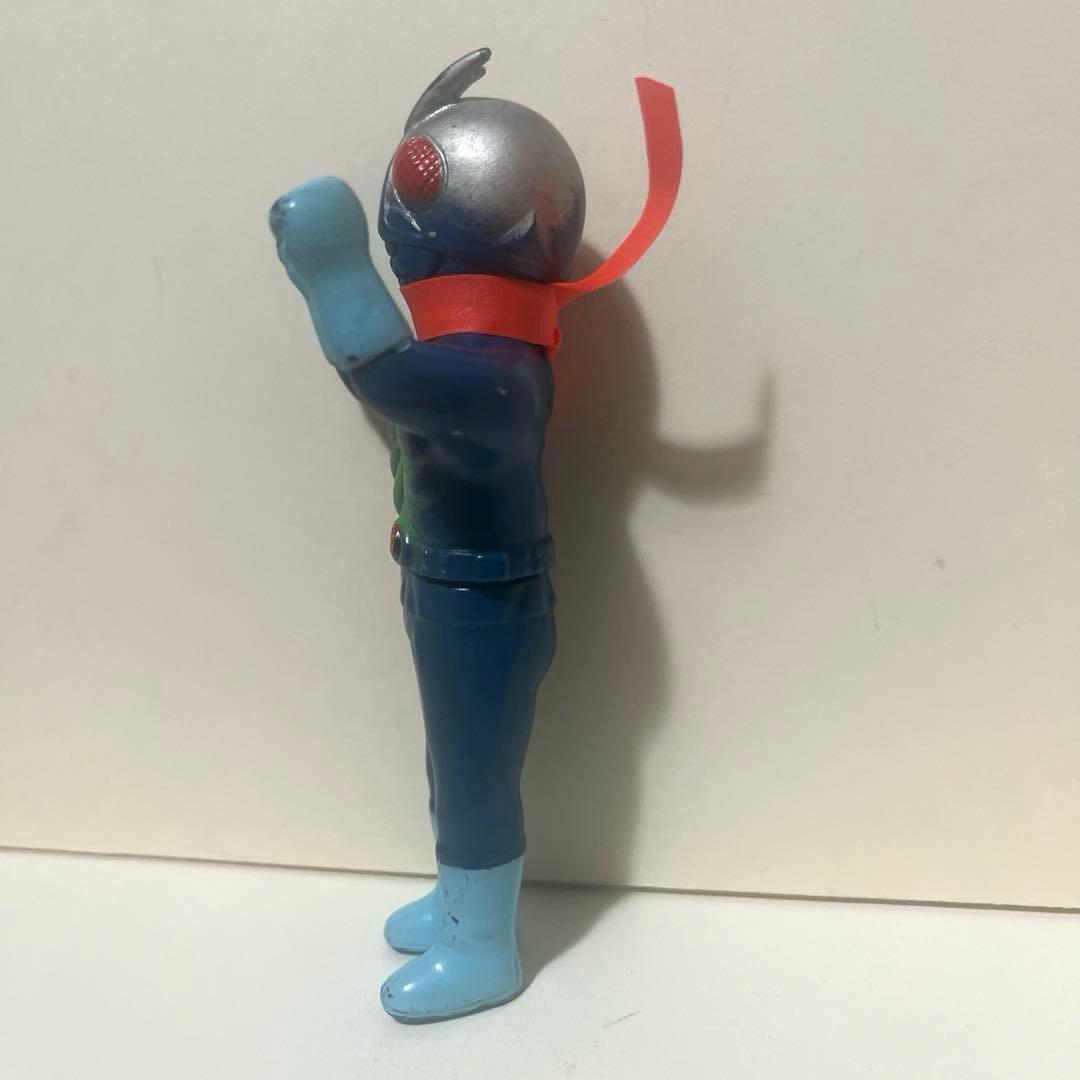 ポピー製 仮面ライダー2号 ソフビ フィギュア 旧バンダイ 当時物