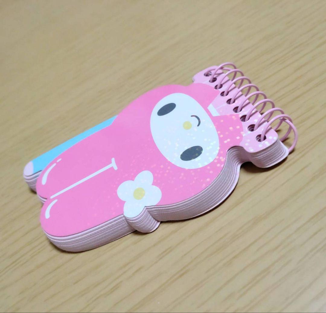 平成レトロ　マイメロ 携帯型 メモ帳　クロミ (おねがいマイメロディ )