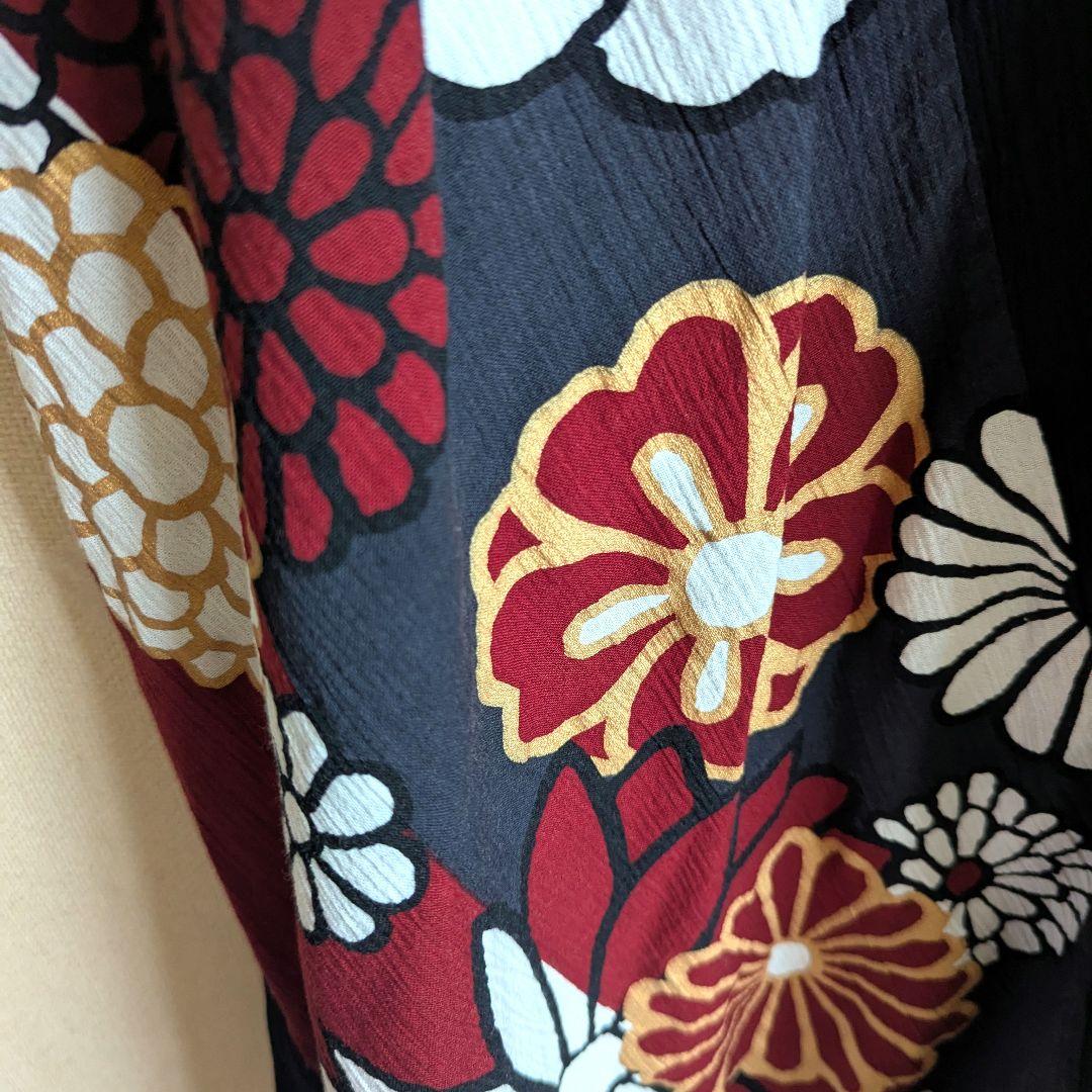 SOUSOU ソウソウ　サルエルパンツ 京都京友禅 高島縮　Ｓ〜М