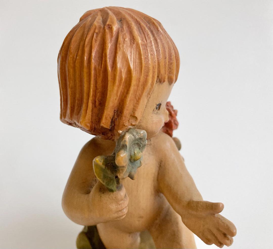 ANRI アンリ Nature Girl 木彫り人形 フェランディス 6インチ