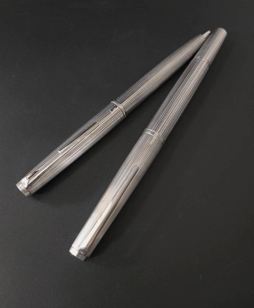 良品 モンブラン 925シルバー 1266 万年筆 1866 ボールペンセット