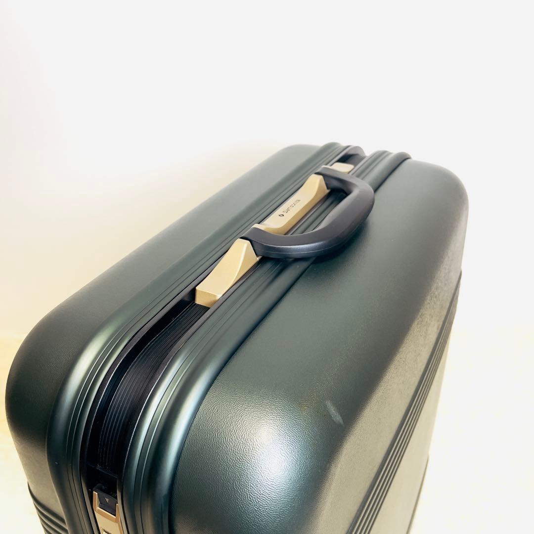 Samsonite サムソナイト スーツケース メタリックグリーン 鍵2本付き