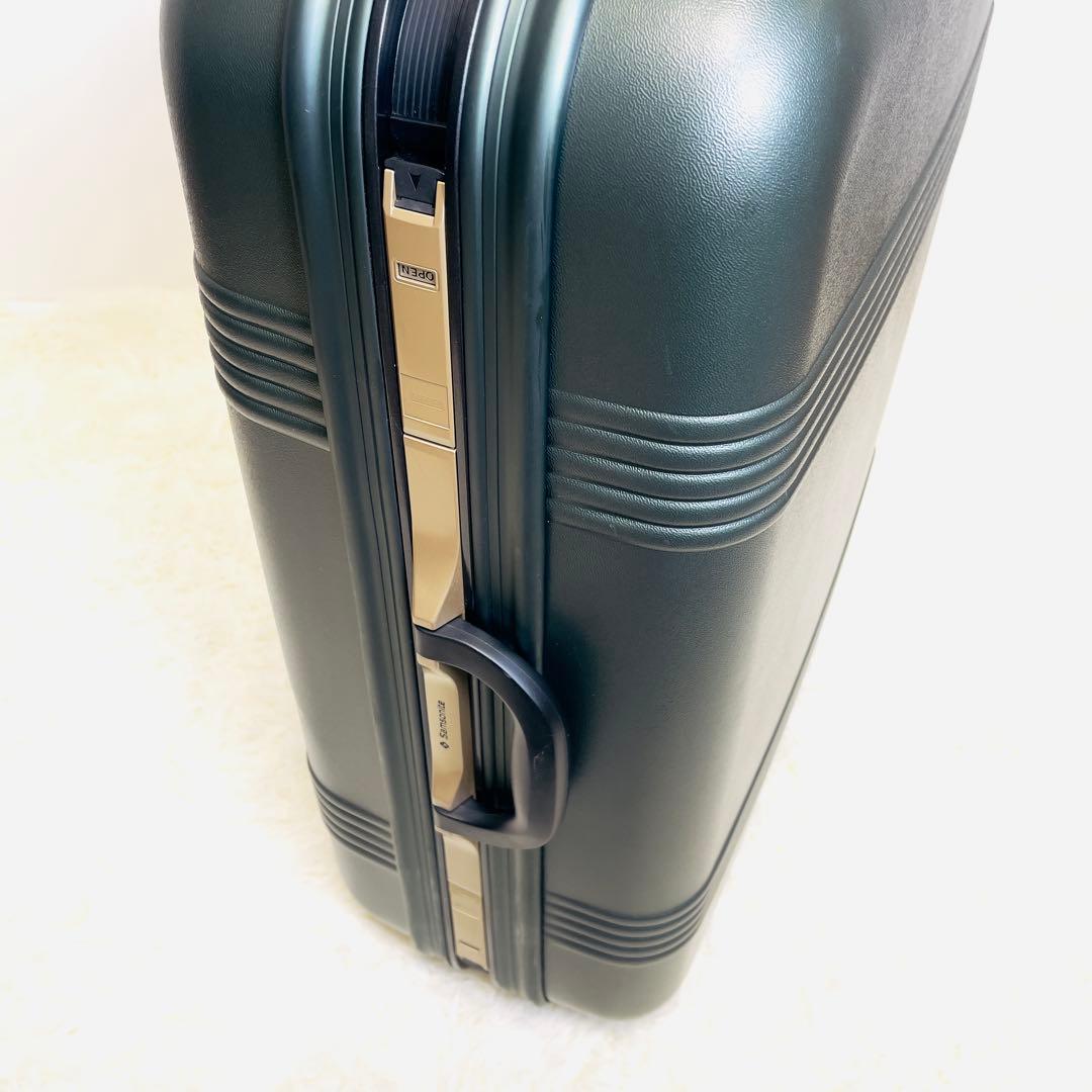 Samsonite サムソナイト スーツケース メタリックグリーン 鍵2本付き