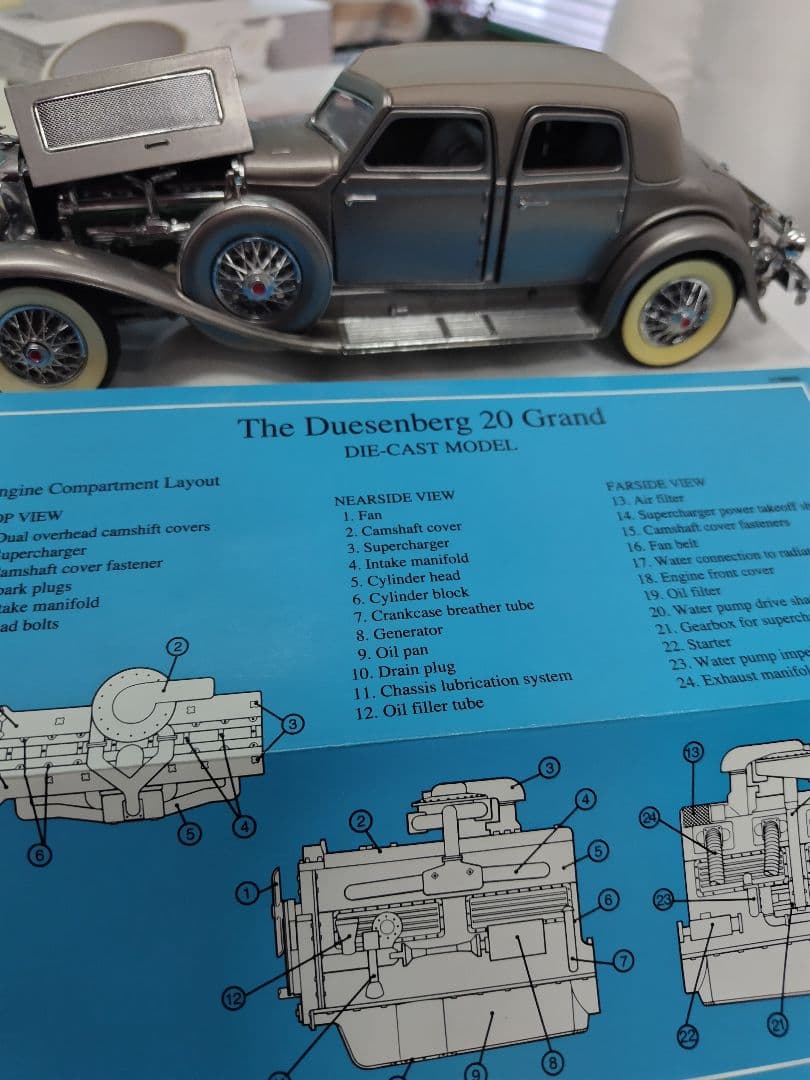 フランクリンミント　1933デューセンバーグ20グランド　書類完備　箱ナシ。