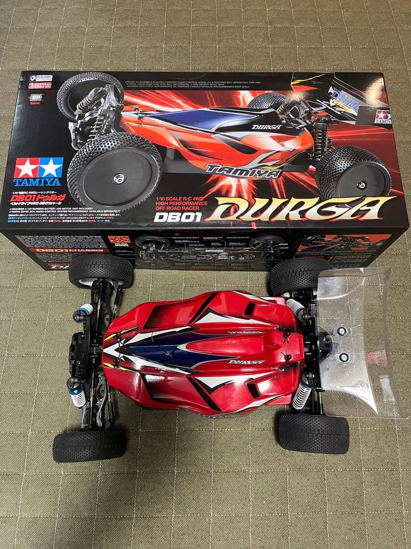 TAMIYA DB01 DURGA レッド バギー　一応ジャンク　おまけあり