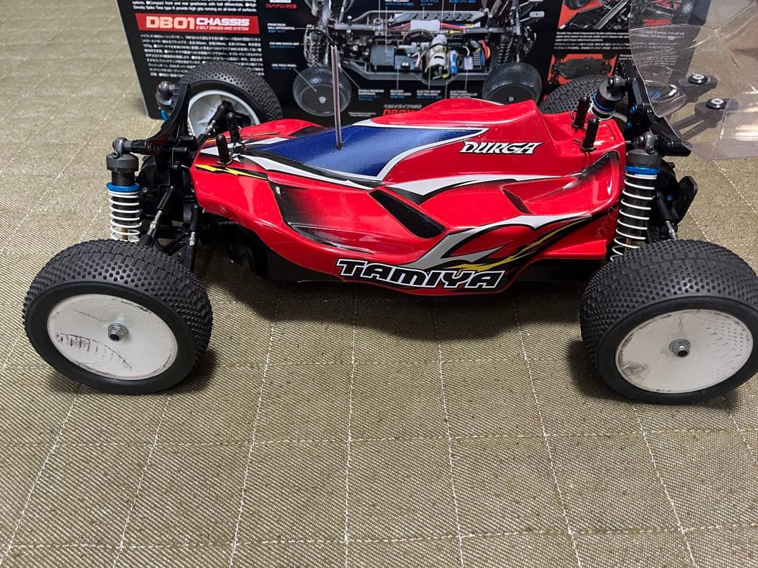 TAMIYA DB01 DURGA レッド バギー　一応ジャンク　おまけあり
