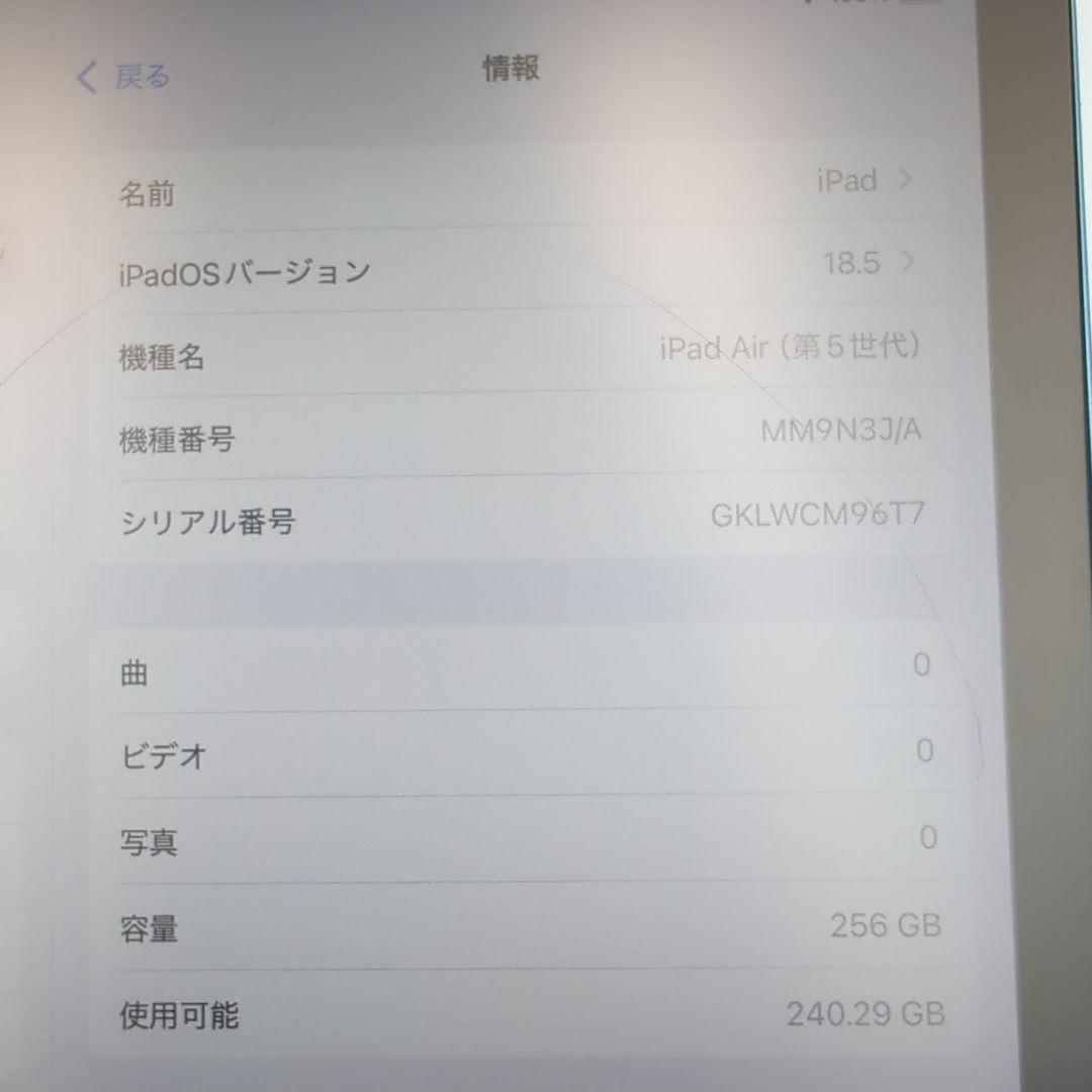 iPad Air (第5世代) 2022 Wi-Fiモデル 256GB ブルー