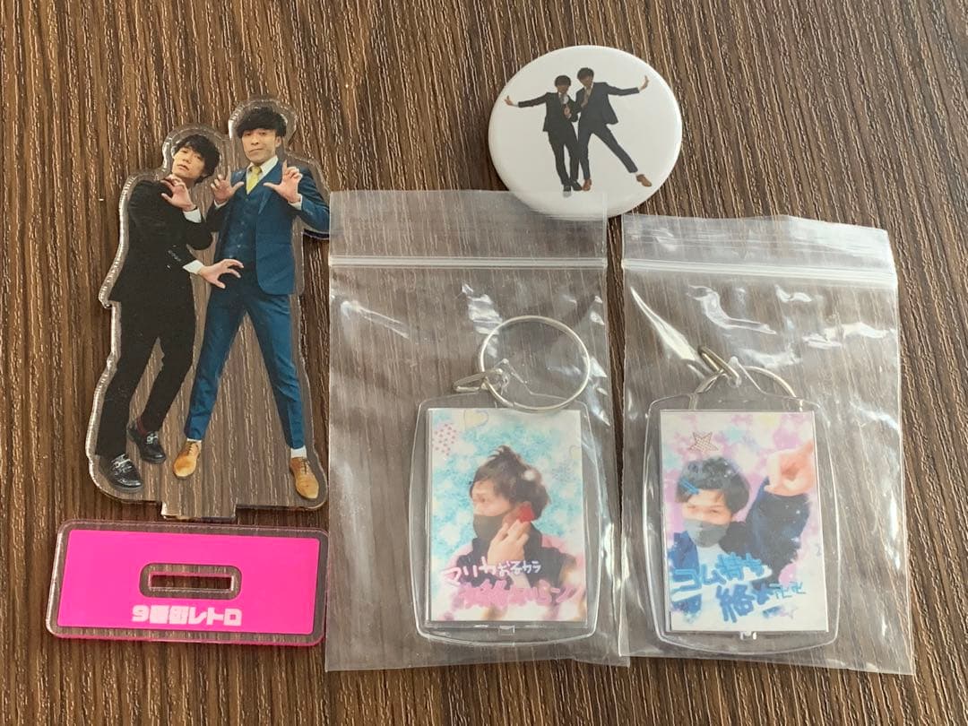 9番街レトロ　古参あぴ展グッズ アクスタ アクリルスタンド　缶バッジ　アクキー