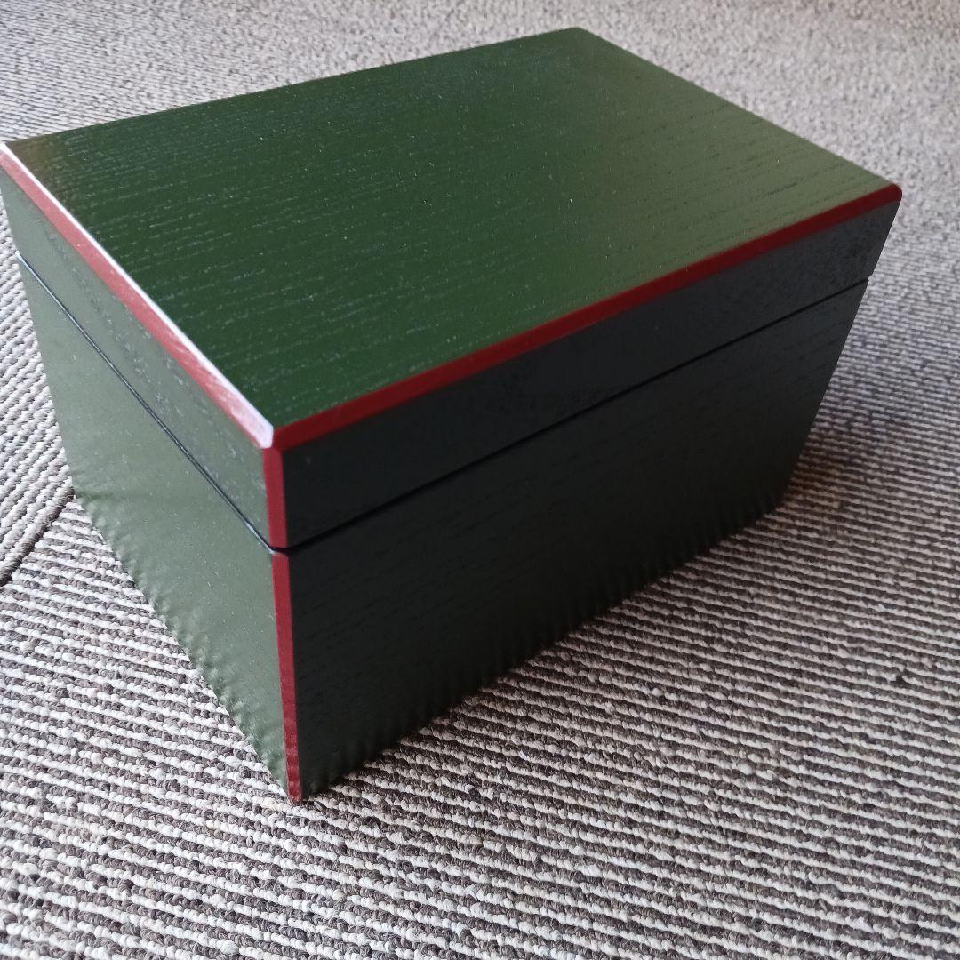 茶道具一式 深緑色茶箱　野点