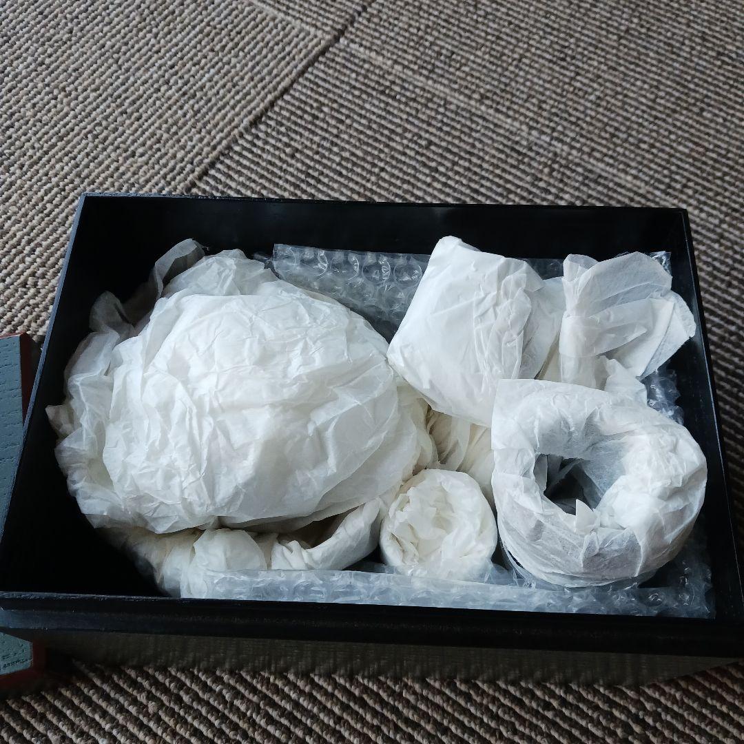 茶道具一式 深緑色茶箱　野点