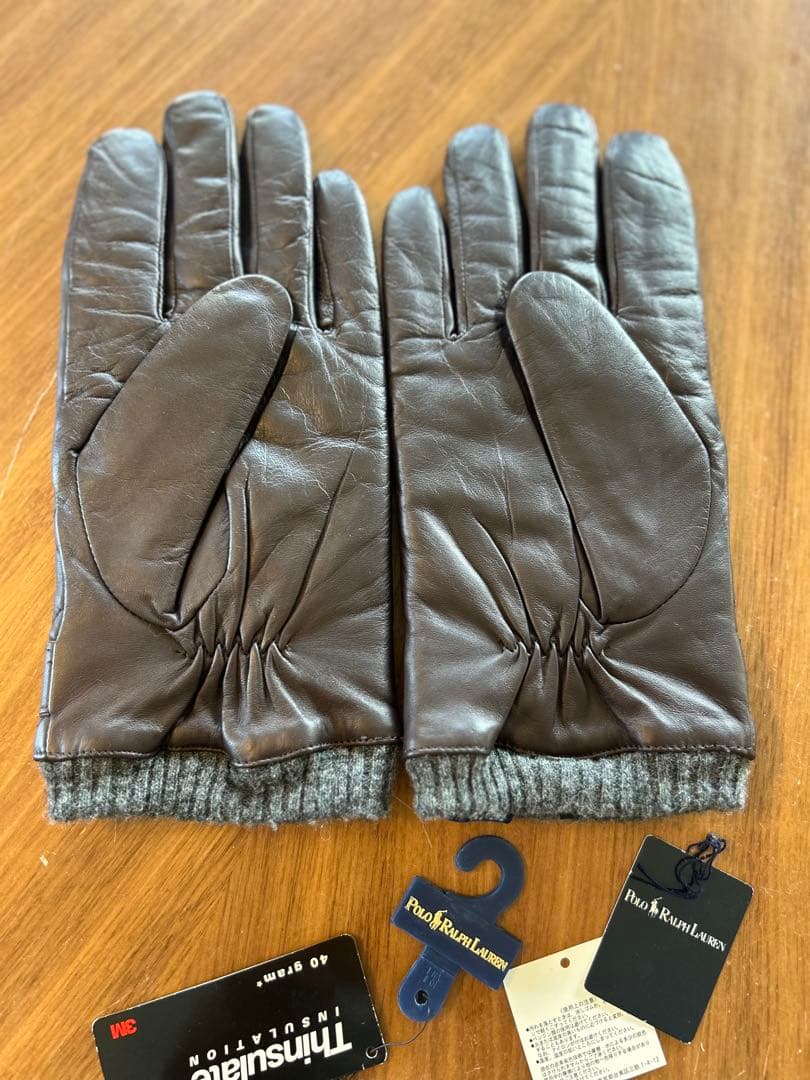 Polo Ralph Lauren ブラウンレザー手袋