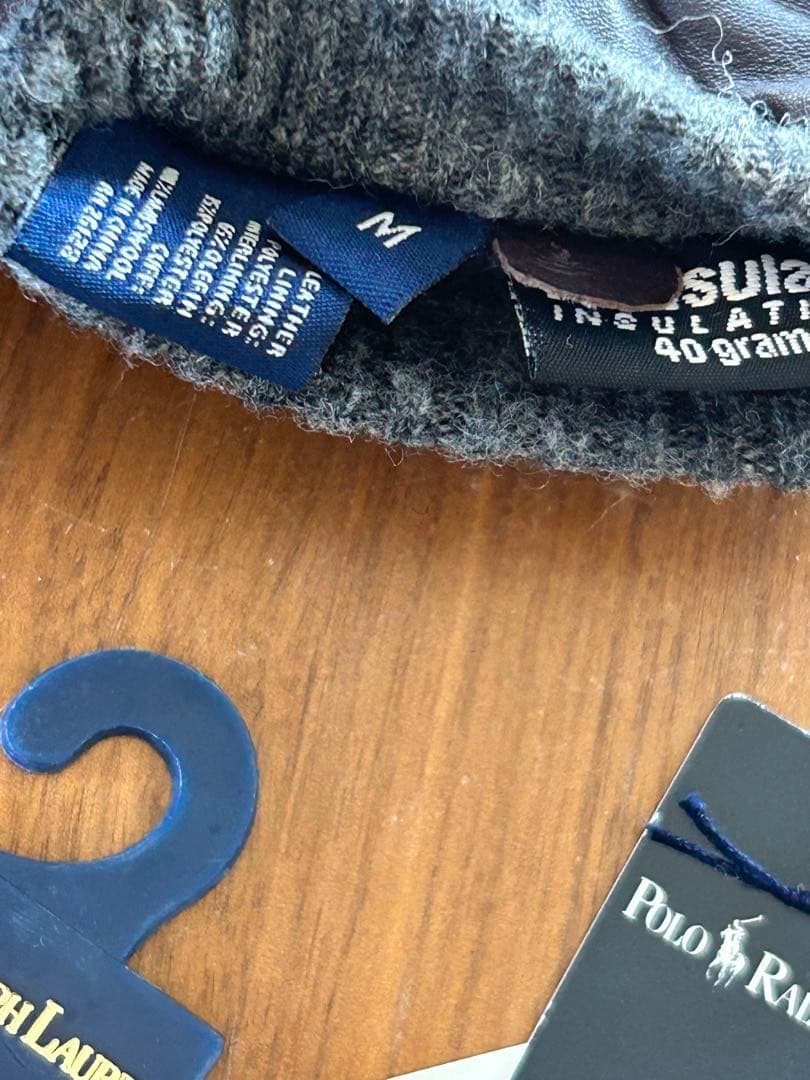 Polo Ralph Lauren ブラウンレザー手袋